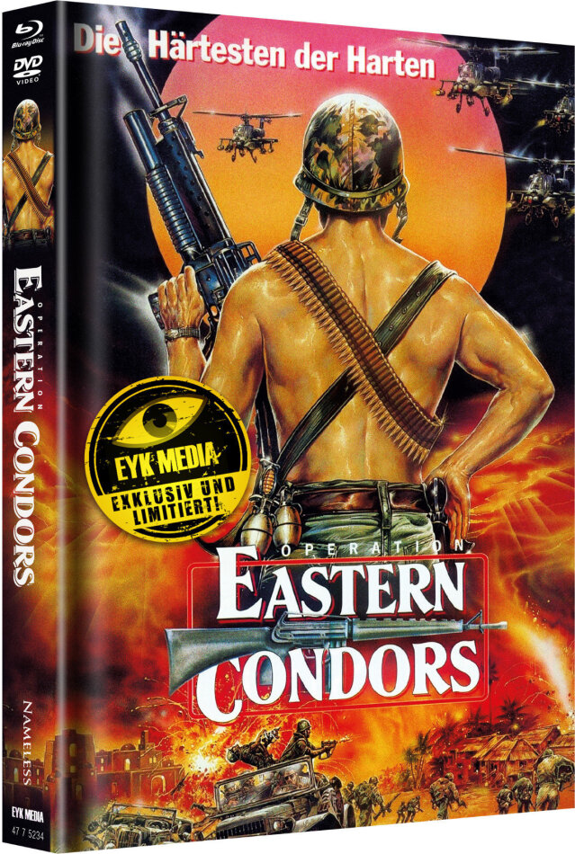 Operation Eastern Condors (1987) Cover B, Edizione Limitata, Mediabook, 2 DVD + 2 Blu-ray