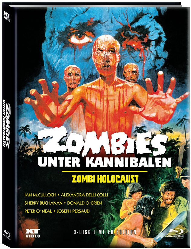 Zombies unter Kannibalen - Zombi Holocaust (1980) Cover A, Limited Edition, Mediabook, Blu-ray + DVD
