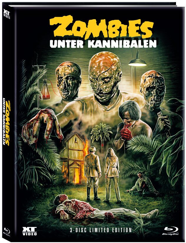 Zombies unter Kannibalen (1980) Cover B, Limited Edition, Mediabook, Blu-ray + DVD