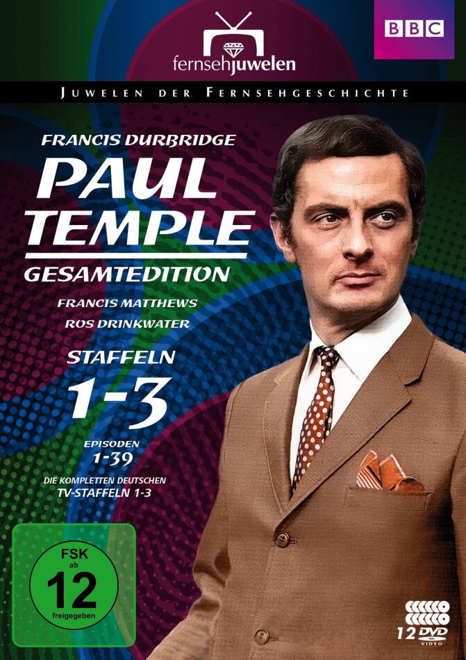Paul Temple - Staffel 1-3 Fernsehjuwelen, Gesamtedition, 12 DVDs