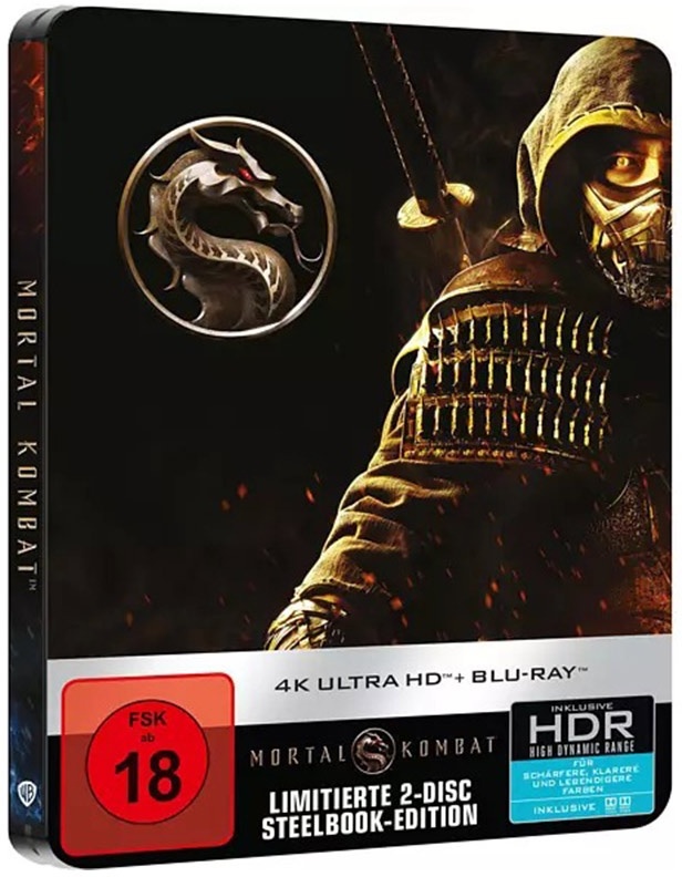 Mortal Kombat (2021) Limited Edition, Steelbook, Blu-ray + 4K Ultra HD