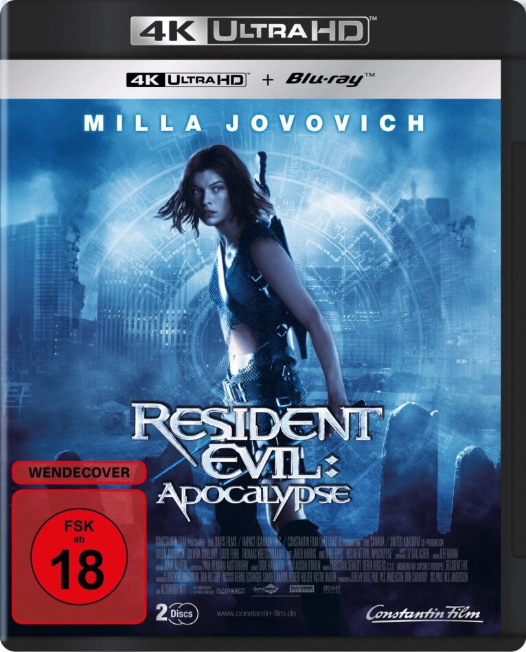 Resident Evil 2 - Apocalypse (2004) Extended Edition, Version Cinéma, 4K Ultra HD + Blu-ray