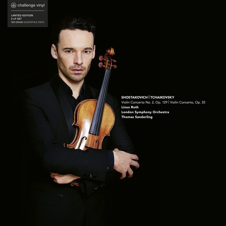 The London Symphony Orchestra, Peter Iljitsch Tschaikowsky (1840-1893), Dimitri Schostakowitsch (1906-1975), Thomas Sanderling & Linus Roth - Violin Concertos 2 LPs