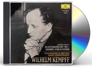 Johannes Brahms (1833-1897), Franz Konwitschny, Wilhelm Kempff & Staatskapelle Dresden - Klavierkonzert No.1/Handel-Variationen Japan Edition