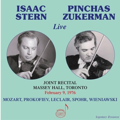 Wolfgang Amadeus Mozart (1756-1791), Serge Prokofieff (1891-1953), Jean-Marie Leclair (1697-1764), Louis Spohr (1784-1859), &hellip; - Duets For Violin - Joint Recital Massey Hall, Toronto, February 9, 1976
