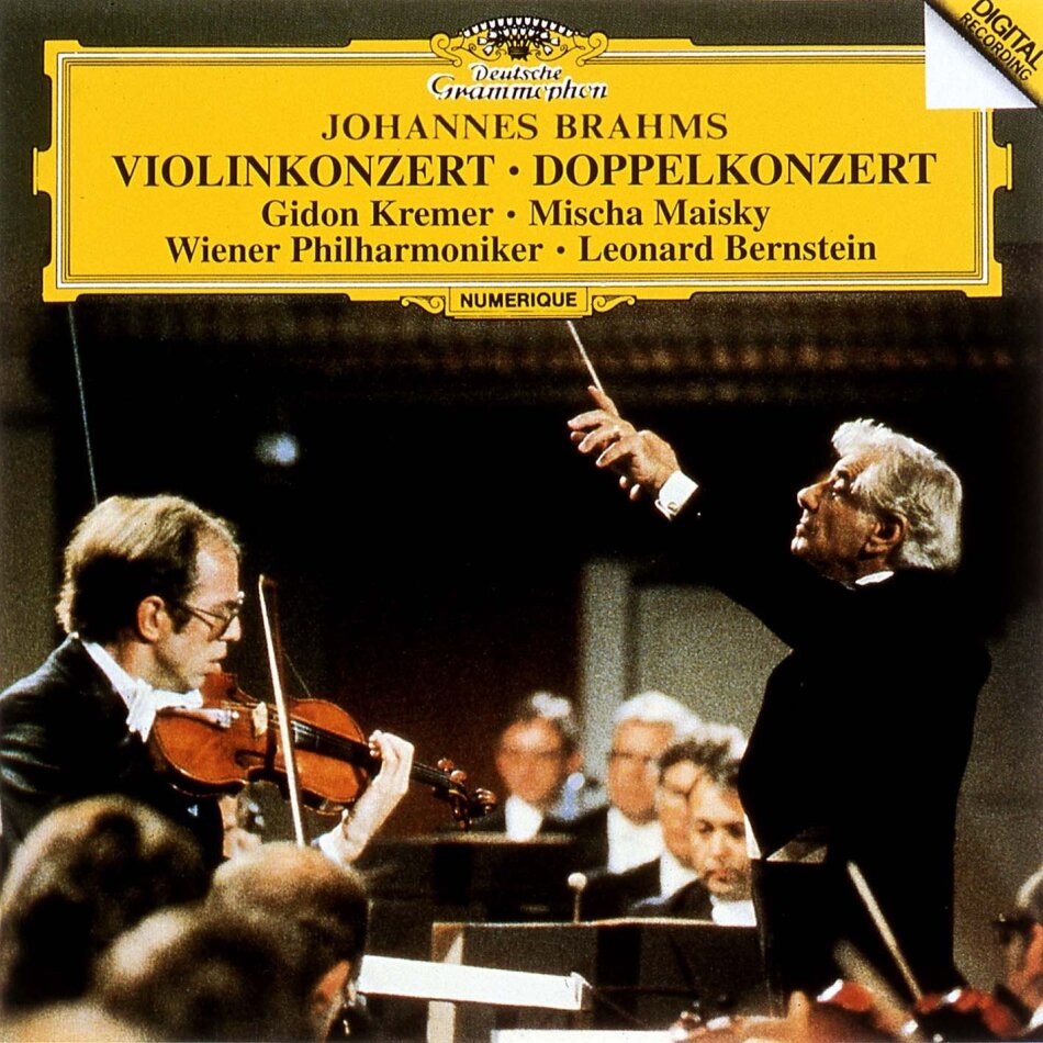 Johannes Brahms (1833-1897), Leonard Bernstein (1918-1990), Gidon Kremer, Mischa Maisky & Wiener Philharmoniker - Brahms: Violin Concertos Opp 77 & 102 Japan Edition
