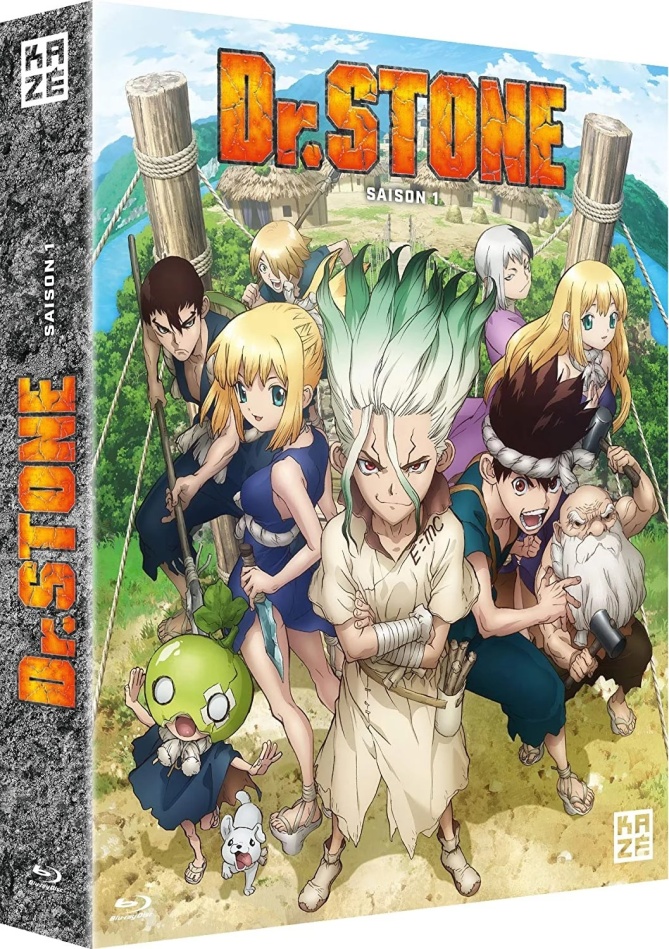 Dr. Stone - Saison 1 + Goodies, 4 Blu-ray