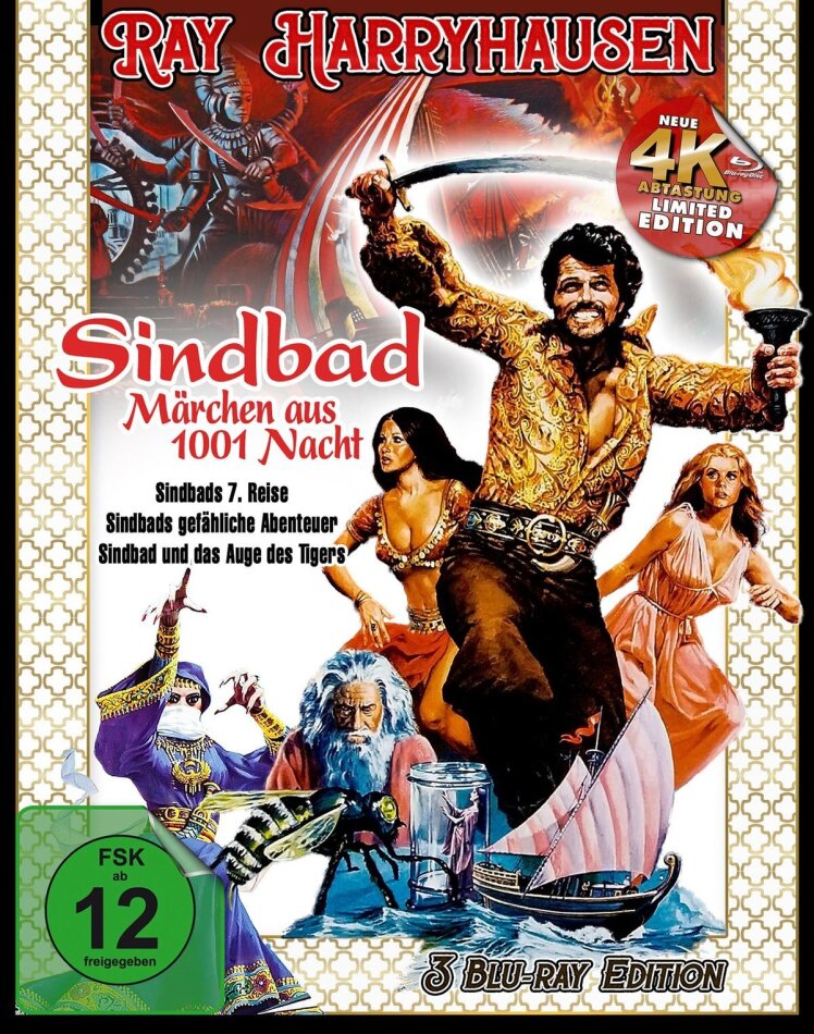 Ray Harryhausen - Sindbad, Märchen aus 1001 Nacht 3 Blu-rays