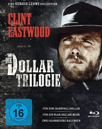 Die Dollar Trilogie - F&uuml;r eine Handvoll Dollar / F&uuml;r ein paar Dollar mehr / Zwei glorreiche Halunken (Limited Edition, Mediabook, 3 Blu-rays)