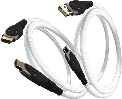 Gioteck - Premium Viper HDMI 2.1 Gold Plated Cable - white