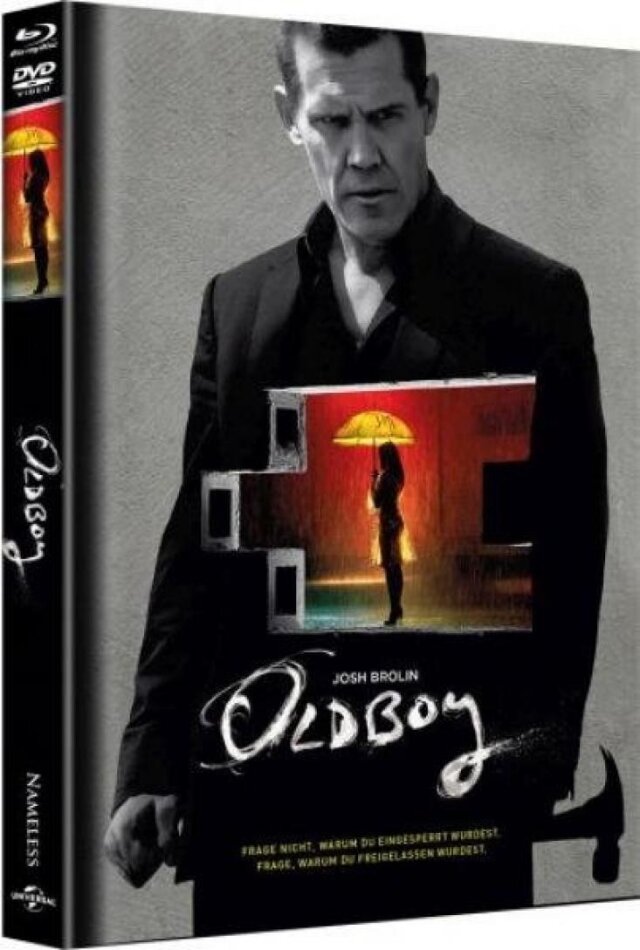 Oldboy (2013) Cover A, Limited Edition, Mediabook, Uncut, Blu-ray + DVD