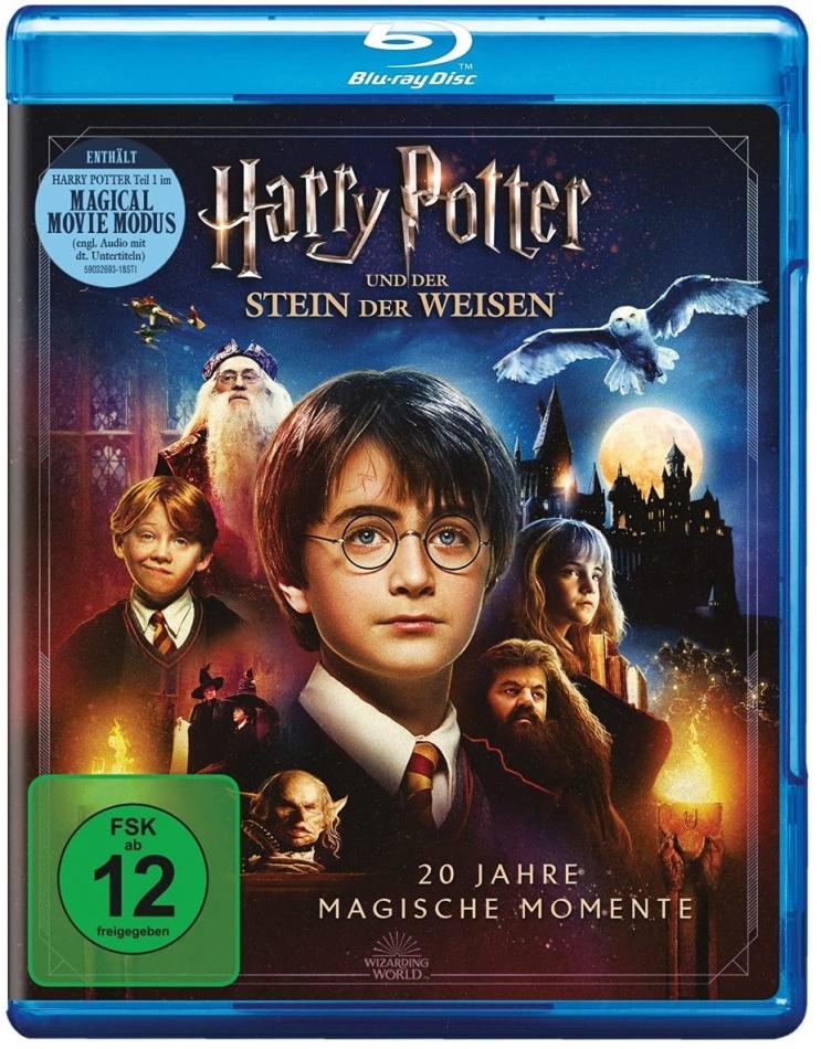 Harry Potter und der Stein der Weisen - Magical Movie Mode (2001) JAnniversary Edition, 2 Blu-rays