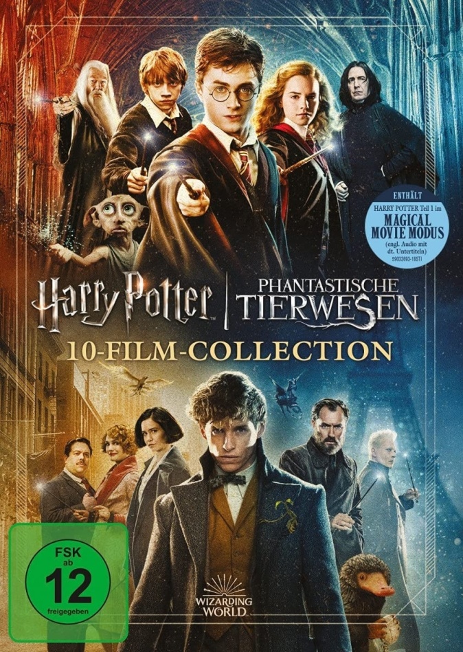Harry Potter / Phantastische Tierwesen - Wizarding World - 10-Film Collection - Magical Movie Mode JAnniversary Edition, 11 DVDs