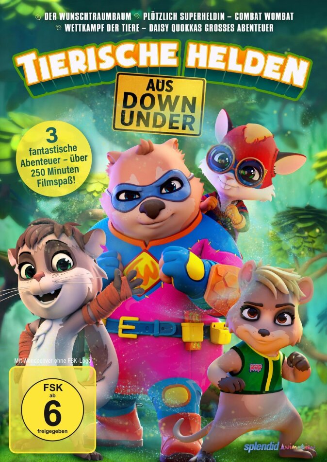 Tierische Helden aus Down Under - Der Wunschtraumbaum / Plötzlich Superheldin - Combat Wombat / Wettkampf der Tiere - Daisy Quokkas grosses Abenteuer 3 DVD