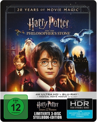 Harry Potter und der Stein der Weisen - Magical Movie Mode (2001) (Jubiläumsedition, 4K Ultra HD + 2 Blu-rays)