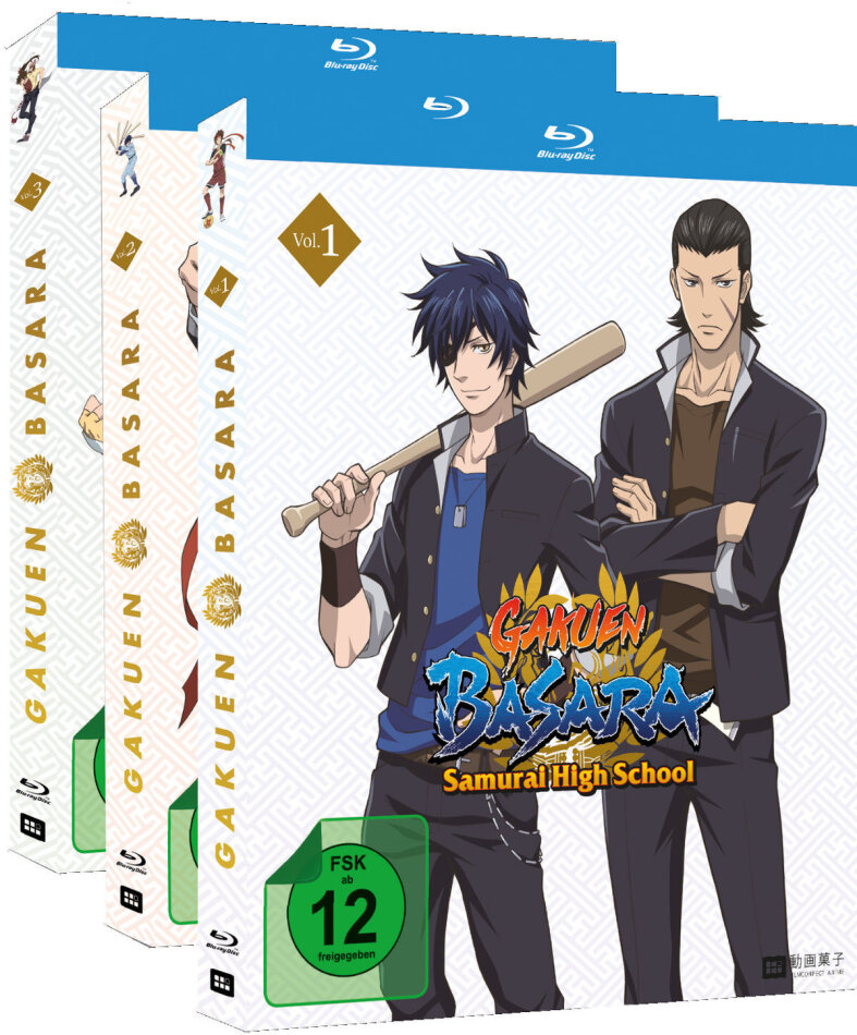 Gakuen Basara Samurai High School - Vol. 1-3 Edizione completa, Bundle, 3 Blu-ray