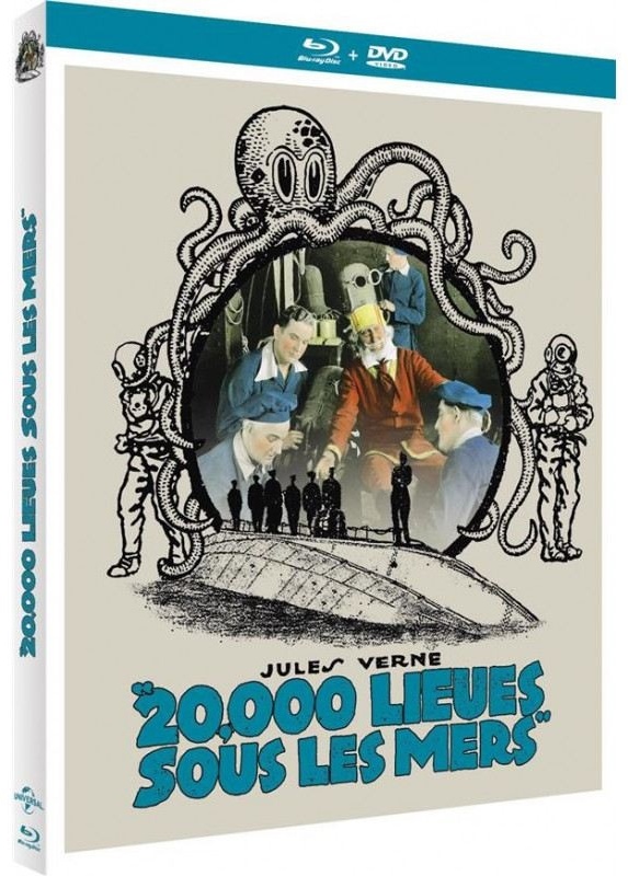 20.000 lieues sous les mers (1916) Silent movie, b/w, Blu-ray + DVD