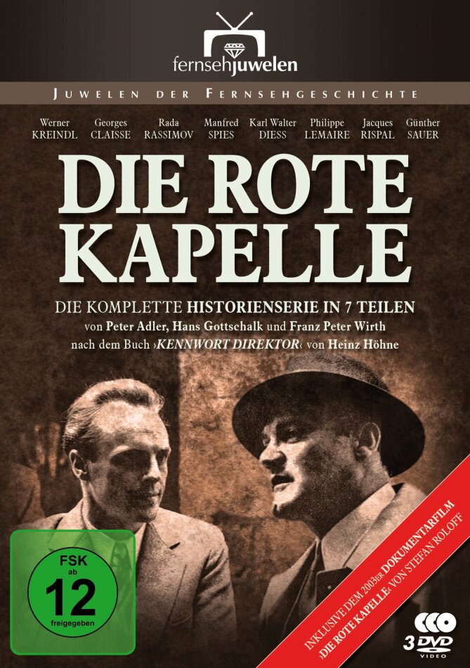 Die rote Kapelle - Der legendäre ARD-Fernsehfilm in 7 Teilen Fernsehjuwelen, 3 DVDs