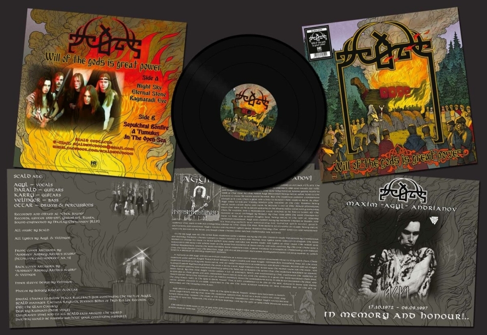 Scald - Will of the Gods is Great Power 2021 Reissue, High Roller Records, Limited Edition, LP
