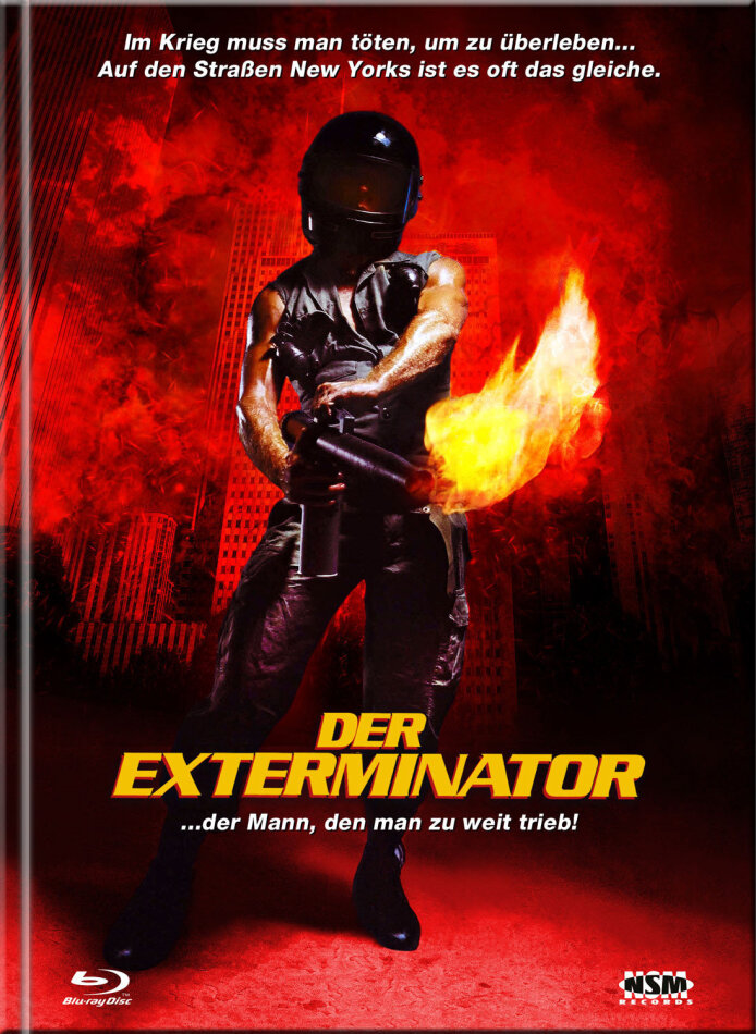 Der Exterminator (1980) Cover D, Limited Collector's Edition, Mediabook, Remastered, Uncut, Blu-ray + DVD