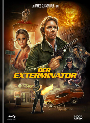 Der Exterminator (1980) (Cover B, Limited Collector's Edition, Mediabook, Remastered, Uncut, Blu-ray + DVD)