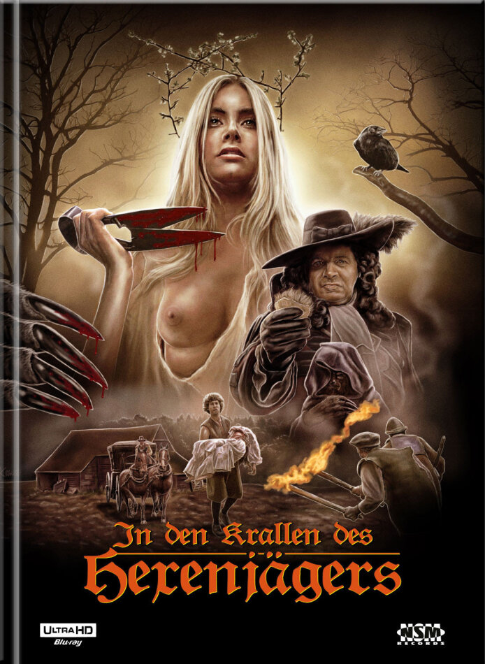 In den Krallen des Hexenjägers (1971) Limited Collector's Edition, Mediabook, Uncut, 4K Ultra HD + Blu-ray