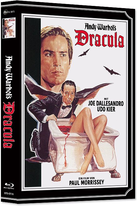Andy Warhol's Dracula (1974) Wattiert, Limited Edition, Mediabook, Blu-ray + DVD