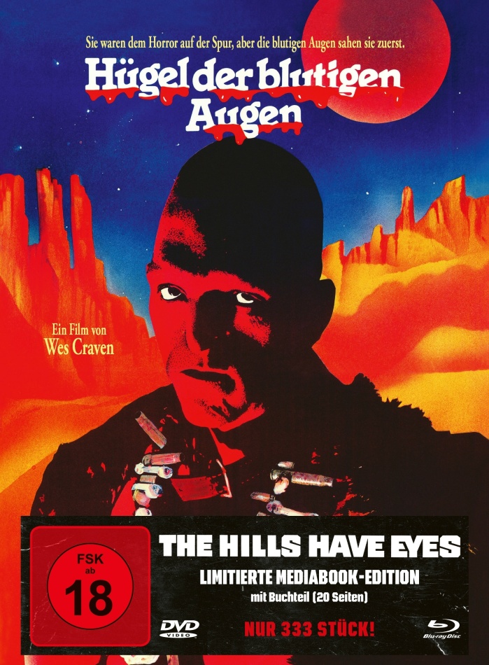Hügel der blutigen Augen (1977) Cover A, Limited Edition, Mediabook, Blu-ray + DVD