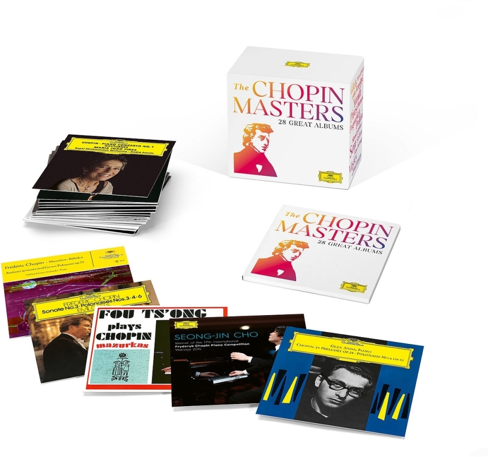 Martha Argerich, Vladimir Ashkenazy, Ivo Pogorelich & Maurizio Pollini - Chopin Masters Edition Boxset, 28 CDs