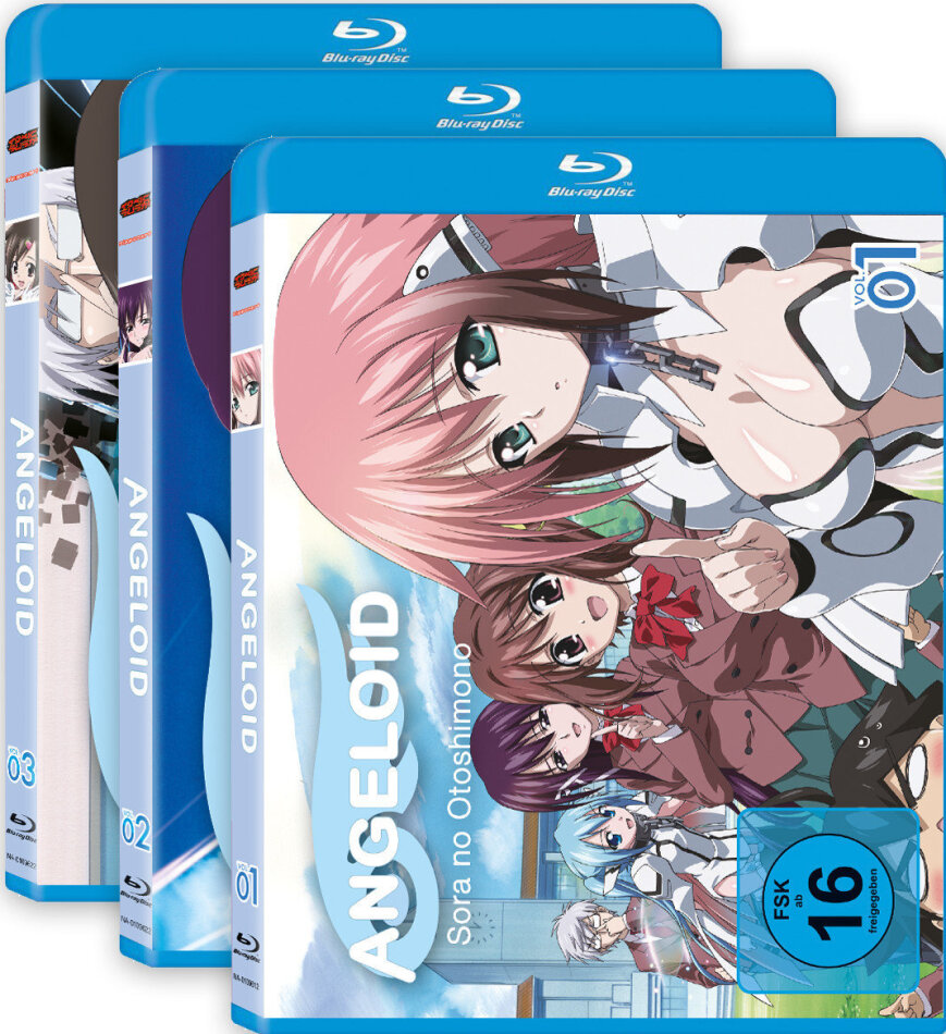 Angeloid - Sora no Otoshimono - Staffel 1 - Vol. 1-3 Edition complète, Bundle, 3 Blu-ray