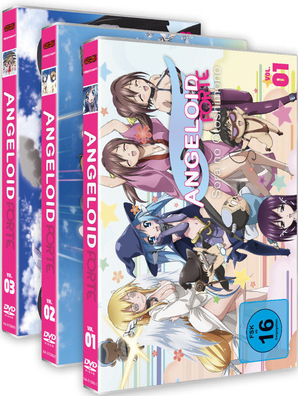 Angeloid - Sora no Otoshimono: Forte - Staffel 2 - Vol. 1-3 Gesamtausgabe, Bundle, 3 DVDs