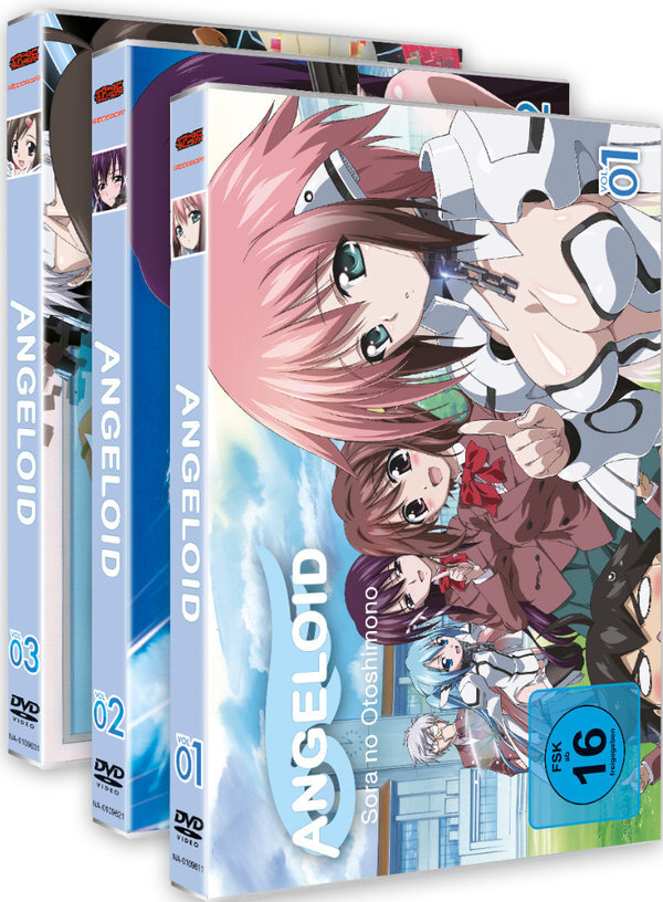 Angeloid - Sora no Otoshimono - Staffel 1 - Vol. 1-3 Gesamtausgabe, Bundle, 3 DVDs