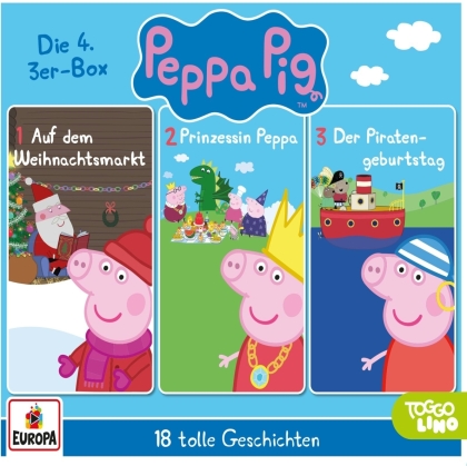 Peppa Pig H&ouml;rspiele - 04/3er Box (Folgen 10, 11, 12) (3 CDs)