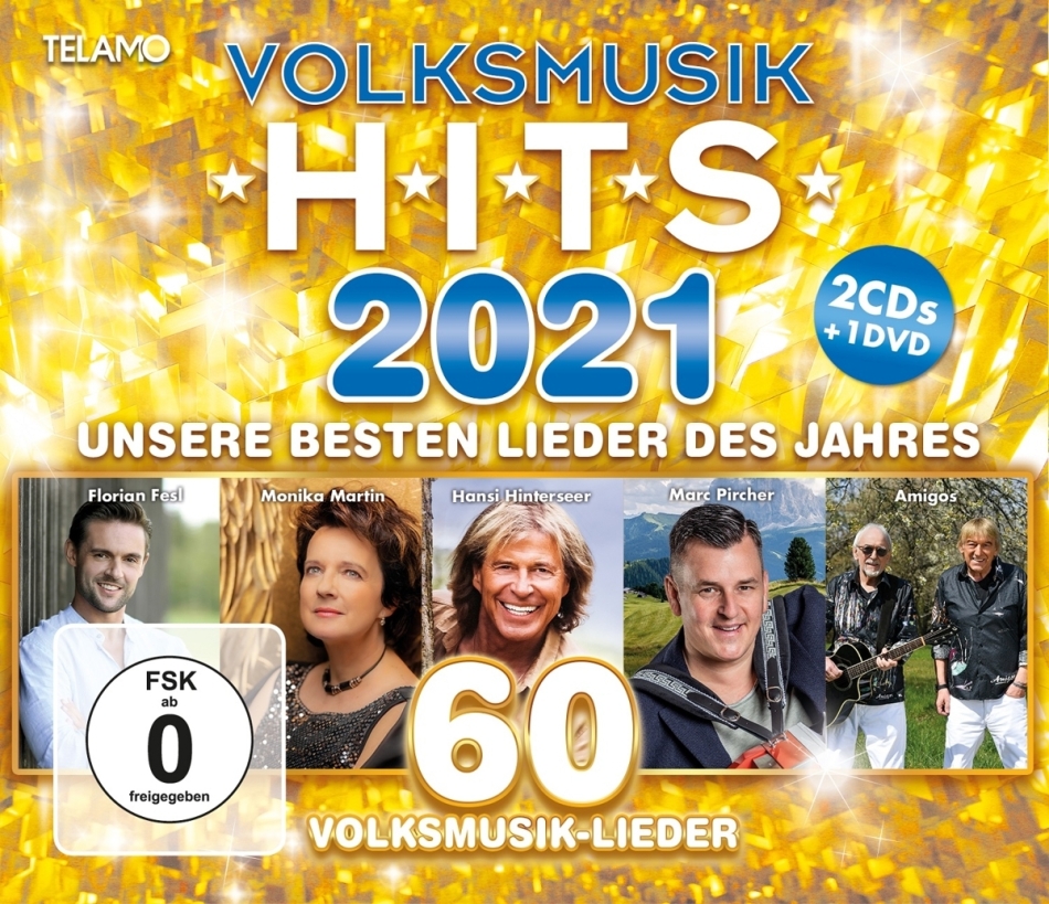 Volksmusik Hits 2021 2 CDs + DVD