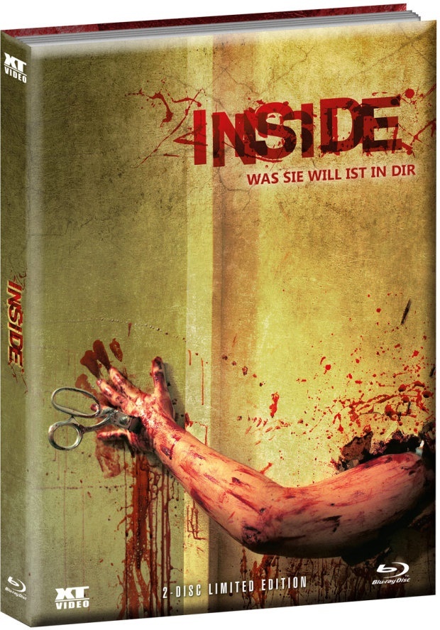 Inside - Was sie will ist in Dir (2007) Wattiert, Cover 1, Édition Limitée, Mediabook, Blu-ray + DVD