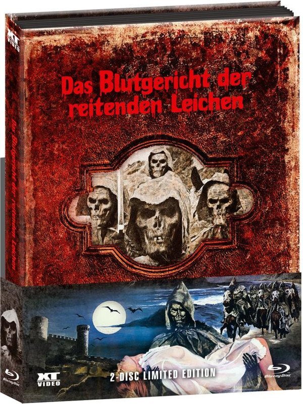 Das Blutgericht der reitenden Leichen (1975) Wattiert, Cinema Version, Limited Edition, Mediabook, Uncut, Blu-ray + DVD