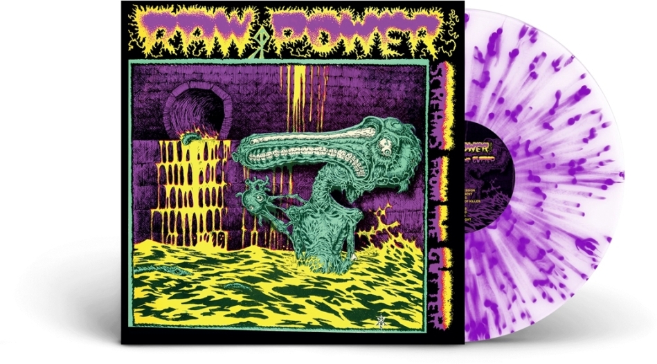 Raw Power - Screams From The Gutter 2021 Reissue, White / Purple Splatter Vinyl, LP