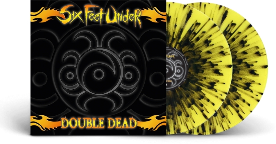Six Feet Under - Double Dead Redux 2021 Reissue, Yellow / Black Splatter Vinyl, 2 LP