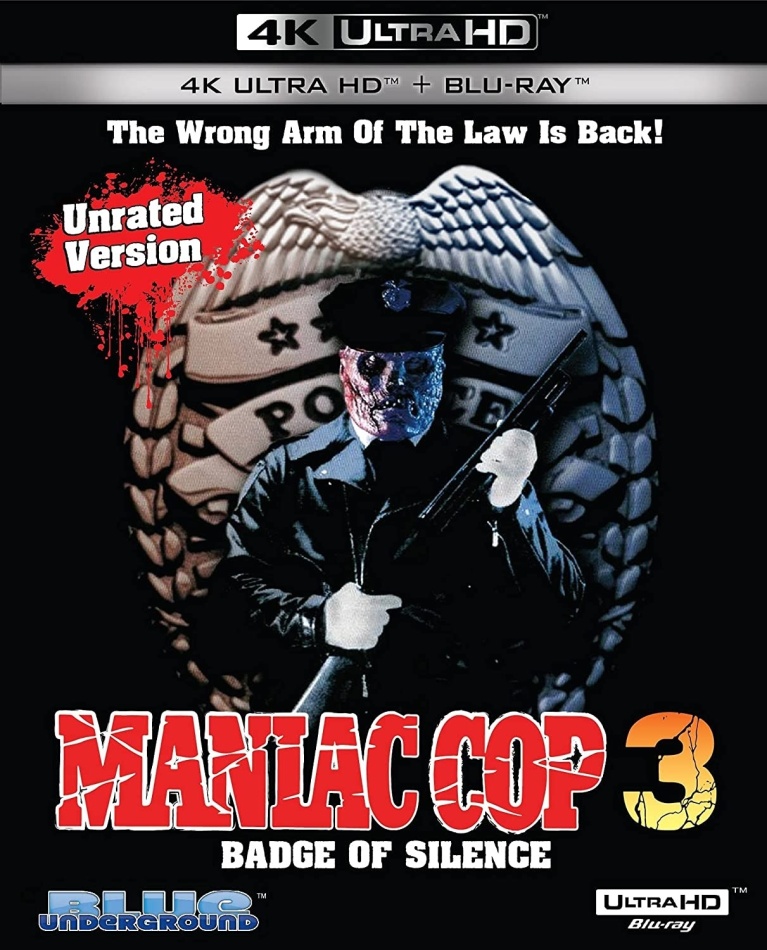 Maniac Cop 3 - Badge Of Silence (1993) 4K Ultra HD + Blu-ray