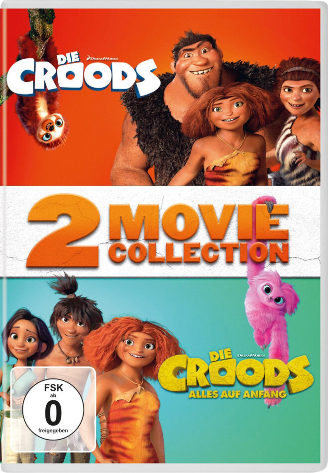 Die Croods 1+2 - 2 Movie Collection 2 DVDs
