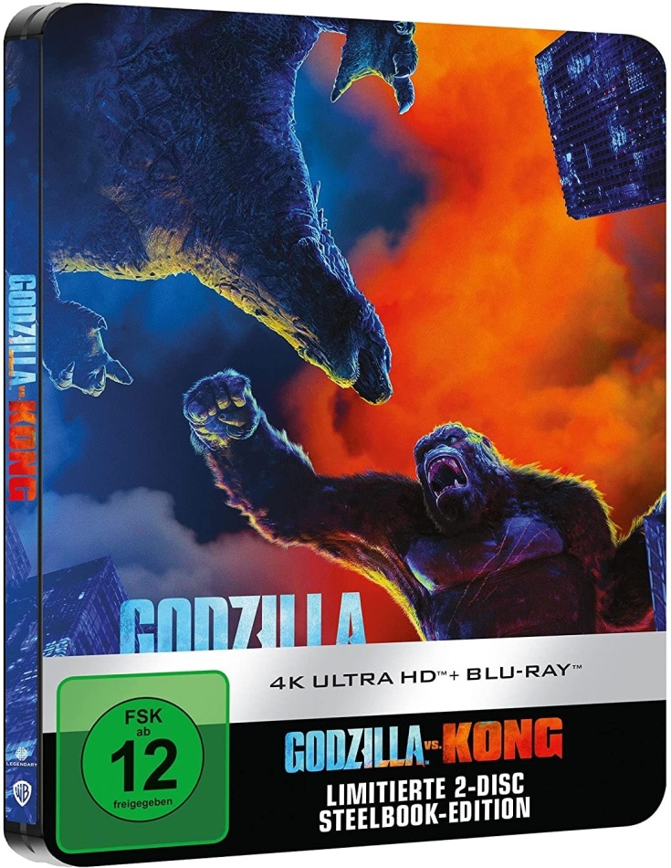 Godzilla vs. Kong (2021) Limited Edition, Steelbook, 4K Ultra HD + Blu-ray