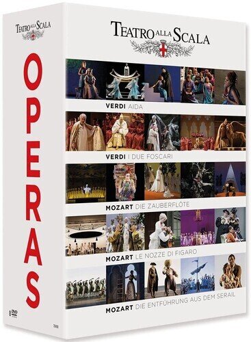 Various Artist - Teatro Alla Scala Operas - Aida / Die Zauberflöte / Le Nozze di Figaro / Die Entführung aus dem Serail 4 DVD