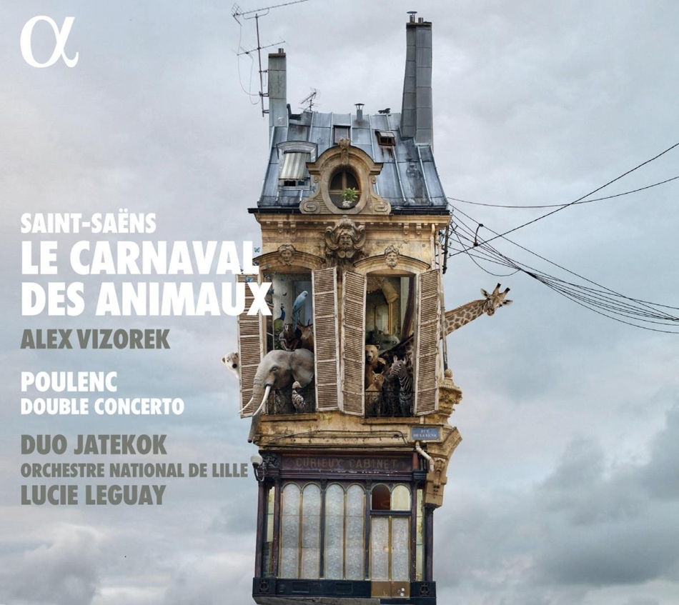 Duo Jatekok, Camille Saint-Saëns (1835-1921), Lucie Leguay, Alex Vizorek & Orchestre National de Lille - Le carnaval des animaux