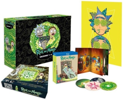 Rick and Morty - Saisons 1-4 (Collector's Edition, Limited Edition, 4 Blu-rays)
