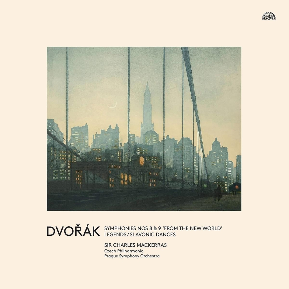 Czech Philharmonic, Antonin Dvorák (1841-1904) & Prague Symphony Orchestra - Symphonies 8 & 9 Legends & Slavonic Dances 3 LPs