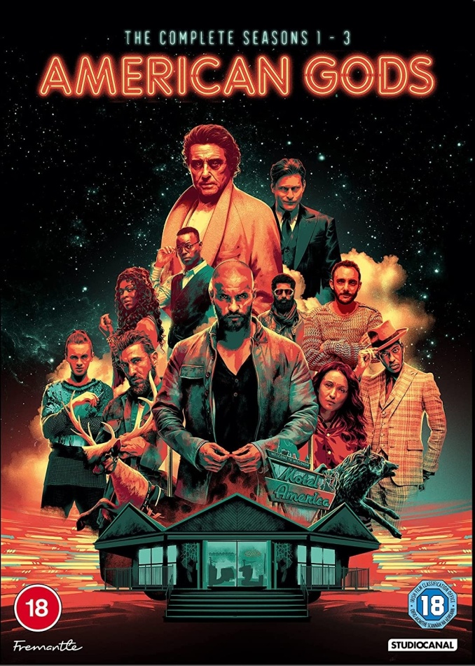 American Gods - Season 1-3 11 DVDs