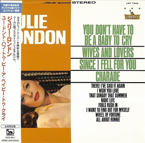 Julie London - You Don't Have To Be A Baby To Cry 2021 Reissue, Japanese Mini-LP Sleeve, Japan Edition, Édition Limitée