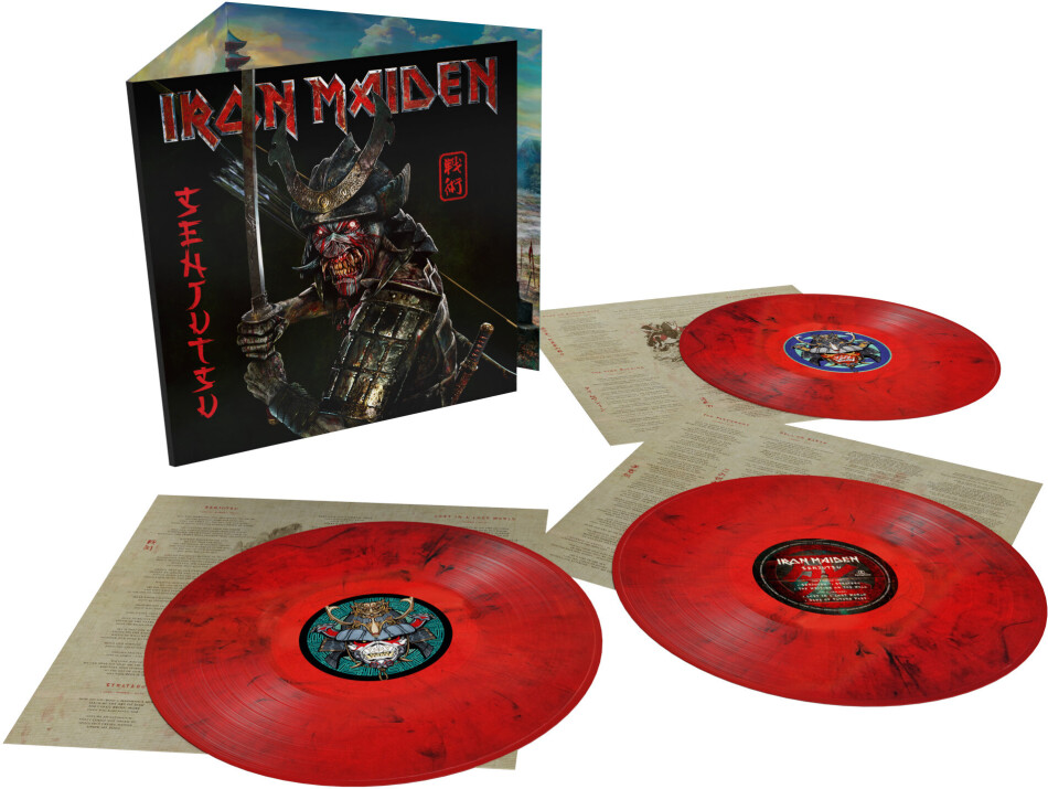 Iron Maiden - Senjutsu Edizione Limitata, Red/Black Marbled Vinyl, 3 LP