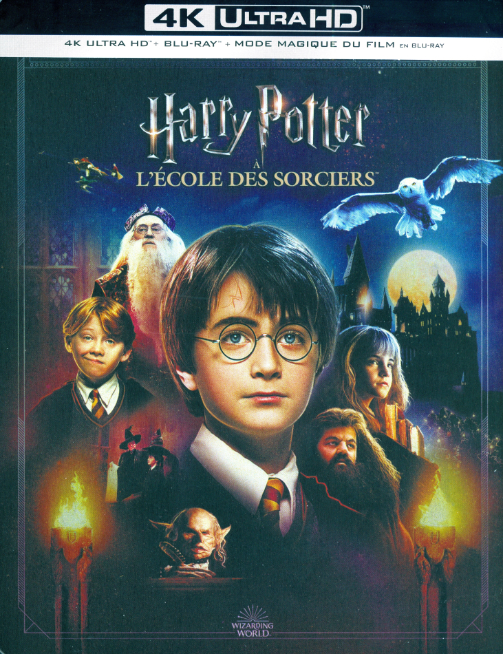 Harry Potter à l'école des sorciers (2001) Magical Movie Mode, Version Cinéma, Édition Limitée, Version Longue, Steelbook, 4K Ultra HD + 2 Blu-ray