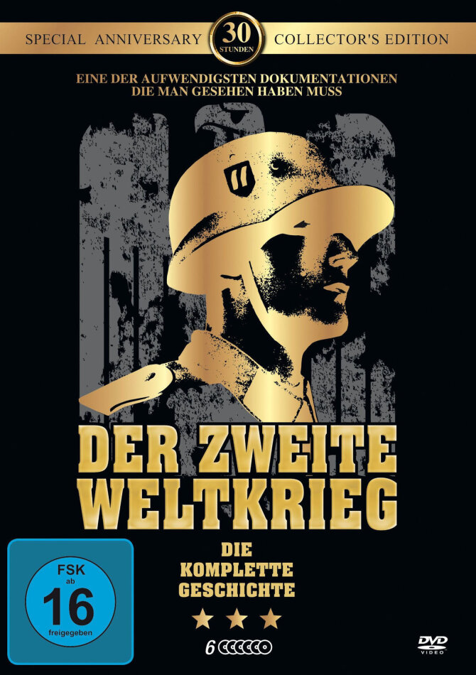 Der Zweite Weltkrieg - Die komplette Geschichte in 30 Stunden Collector's Edition, Anniversary Special Edition, 6 DVDs